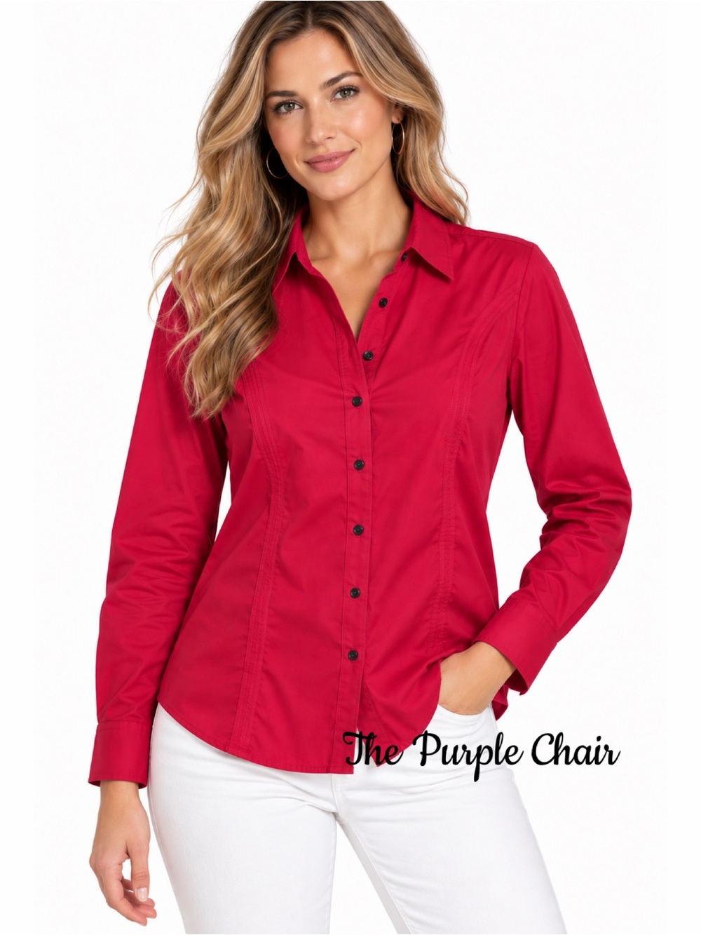 EXPRESS NWT Long Sleeve Button Down "The Essential" Shirt L